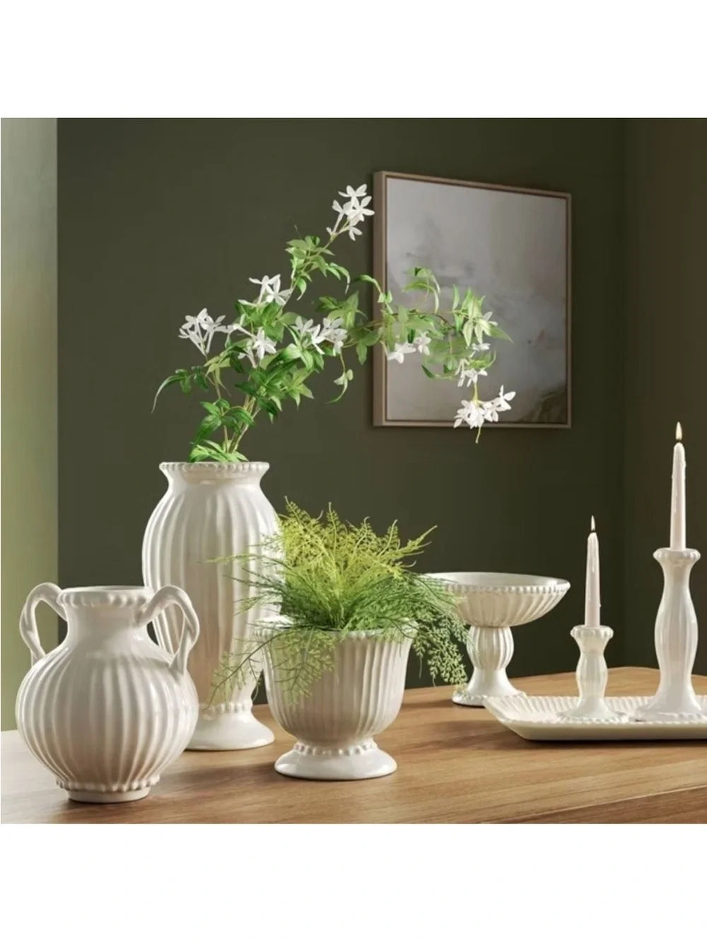 Threshold beaded ceramic